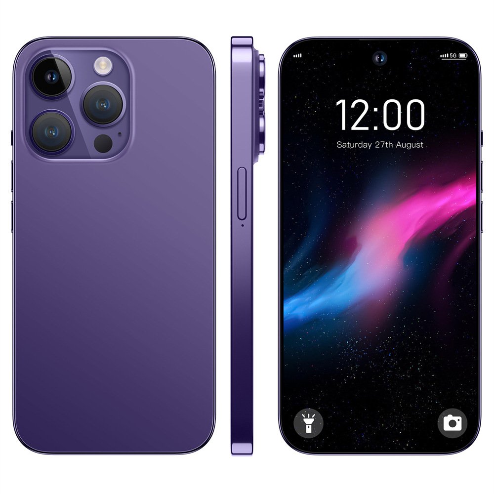 Original I15 Phone 14 Pro Max Neuf 7.3Inch 12gb + 1tb Clone Smartphone 8-core Celulares 14 Pro Max Unlocked Mobile Phone